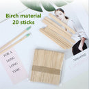 6x100g Hard Wax Beans Remover With 20 Wooden Sticks - RnR Galore