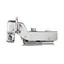 8 Pack 304 Stainless Steel Cabinet Hinges 100 Degree Soft Closing Insert Overlay Door Hinge Nickel Plated Finish - RnR Galore