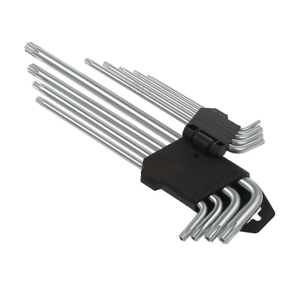 9 Pcs Torx Star Long Allen Key Set T10 T15 T20 T25 T27 T30 T40 T45 T50 - RnR Galore