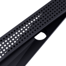 900mm Bathroom Shower Black Grate Drain w/Centre outlet Floor Waste Square Pattern - RnR Galore