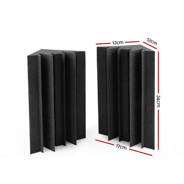 Alpha Acoustic Foam 20pcs Corner Bass Trap Sound Absorption Proofing Treatment - 0
