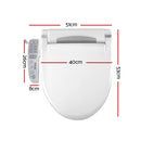 Cefito Electric Bidet Toilet Seat Cover Auto Smart Water Wash Dry Panel Control-2