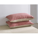 Cosy Club Cotton Bed Sheets Set Red Beige Cover Double-4