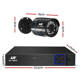 UL-tech CCTV Security System 8CH DVR 8 Cameras 2TB Hard Drive - 0