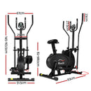 Everfit Exercise Bike 5 in 1 Elliptical Cross Trainer Home Gym Indoor Cardio-2