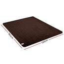 Giselle Bedding Electric Throw Blanket - Chocolate-7