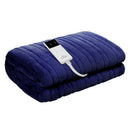 Giselle Bedding Electric Throw Blanket - Navy-1