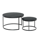 Artiss Nesting Coffee Table Set of 2 Marble Effect Tika-1