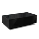 Artiss Coffee Table 4 Drawers Black Trevi-1