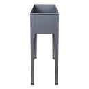 Green Fingers Garden Bed Elevated 100X80X30cm Planter Box Container Galvanised-4