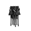 Instahut Gazebo Pop Up Marquee 3x3m Folding Tent Wedding Gazebos 500D Black-3