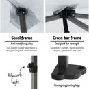 Instahut Gazebo Pop Up Marquee 3x3 Folding Tent Wedding Gazebos 500D White-4