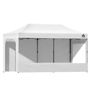 Instahut Gazebo Pop Up Marquee 3x6 Folding Tent Gazebos 500D Oxford Fabric White-1