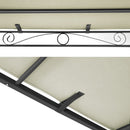 Instahut Gazebo Marquee 3m Outdoor Event Wedding Tent Camping Party Shade Iron Art Canopy Beige-3