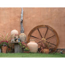 Gardeon Garden Decor Outdoor Ornament 2X Wooden Wagon Wheel-7