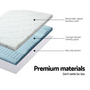 Giselle Bedding Memory Foam Mattress Topper 7-Zone 8cm King-4