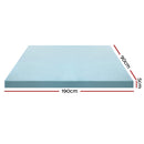 Giselle Bedding Memory Foam Mattress Topper Cool Gel 5cm Single-2