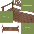 Gardeon Outdoor Garden Bench Wooden Chair 3 Seat Patio Furniture Lounge Natural-5