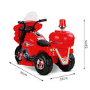 Rigo Kids Ride On Motorbike Motorcycle Car Red-2