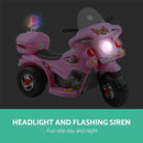 Rigo Kids Ride On Motorbike Motorcycle Car Pink-5