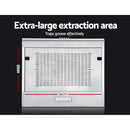 Devanti 600mm Range Hood 60cm Rangehood Stainless Steel-6