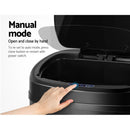 Devanti 68L Motion Sensor Bin Rubbish Automatic Black-4