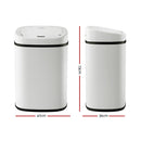 Devanti 82L Motion Sensor Bin Rubbish Automatic White-2