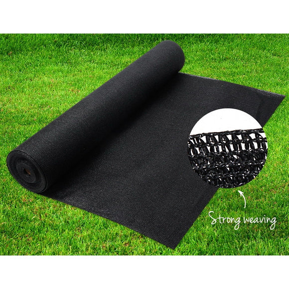 Instahut 70% Shade Cloth 3.66x30m Shade Cloth Sail Heavy Duty Shadecloth Garden Mesh Roll BK