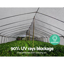 Instahut 90% Shade Cloth 3.66x30m Shadecloth Wide Heavy Duty White-6