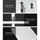 Cefito 8'' Rain Shower Head Set Handheld Square High Pressure Chrome-4