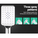 Cefito 8'' Rain Shower Head Set Handheld Square High Pressure Chrome-7