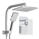 Cefito 8'' Rain Shower Head Set Handheld Square High Pressure Mixer Tap Chrome-1
