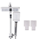 Cefito 8'' Rain Shower Head Set Handheld Square High Pressure wins Tap�Chrome-3