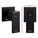 Cefito Shower Twins Tap Wall Bath Taps Brass Hot Cold Basin Bathroom Black-2