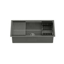 Cefito Kitchen Sink 81X45CM Stainless Steel Single Bowl Drain Rack Basket Black-3