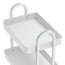Artiss Storage Trolley Kitchen Cart 3 Tiers Rack Shelf Organiser Wheels White-3