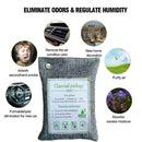 30PCS Air Purifying Bags Activated Bamboo Charcoal Freshener for Car Home Shoes 200g-5