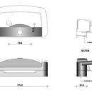 inside and outside key Sliding Patio Door Alloy Lock Set With 3 Keys Pull Handle Entrance Glass Door-7