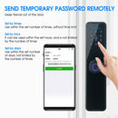 Tuya Home WIFI Smart Door Lock Biometric Fingerprint Smart Card Password Key USB-5