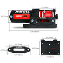 X-BULL Electric Winch 12V Wireless 3000lbs/1360kg Synthetic Rope BOAT ATV 4WD-8
