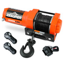 ZESUPER 12V Electric Winch 4500lb Synthetic Rope Boat Winch ATV Winch Trailer Winch 4WD-1