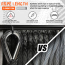 ZESUPER 12V Electric Winch 4500lb Synthetic Rope Boat Winch ATV Winch Trailer Winch 4WD-5