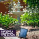 PROTEGE 3 Tier Solar Powered Water Feature Fountain Bird Bath - Light Grey-3