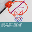 Dr.Dunk Indoor Mini Basketball Hoop Ring Backboard Kit Door Mounted Mount Kid Set-3