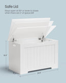 VASAGLE Storage Bench White-2