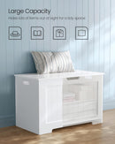 VASAGLE Storage Bench White-4