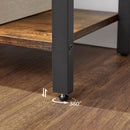 VASAGLE 4-Tier Bookshelf Storage Rack with Steel Frame for Living Room Office Study Hallway Industrial Style Rustic Brown and Black-7