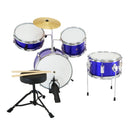 Karrera Children's 4pc Drum Kit - Blue-4