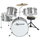 Karrera Childrens 4pc Drum Kit - Silver-1