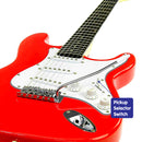 Karrera 39in Electric Guitar - Red-4